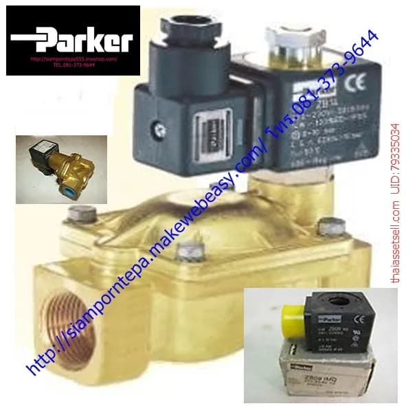 P-VE7322BCN00-24DC Parker Solenoid valve 2/2 NO size 3/4" ไฟ 24DC pressure 0.1-20bar(kg/cm2) 300psi เมืองสมุทรปราการ สมุทรปราการ - รูปภาพที่ 1